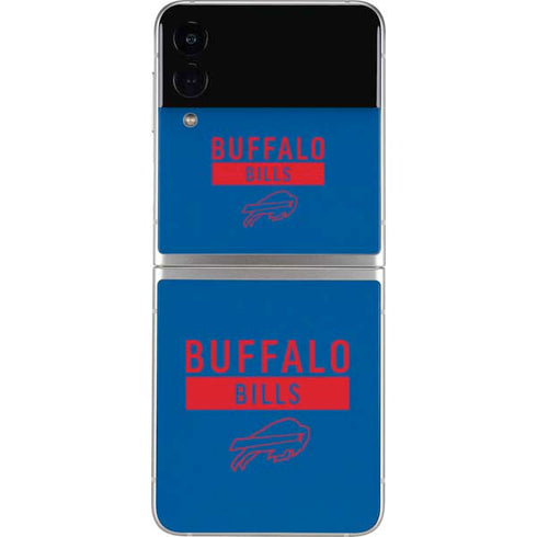 NFL Buffalo Bills Blue Performance Series Galaxy Z Flip4 5G Skin